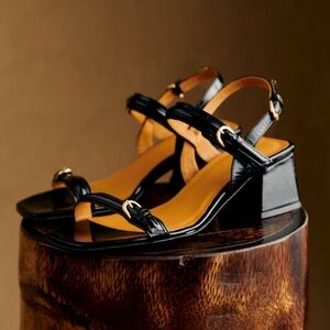 Black Sezane Strappy Sandals